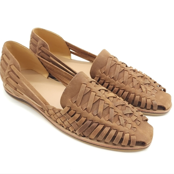 Nisolo Huarache Slip On Men’s Tobacco Leather Sandal Shoes Size 12.5 main image 10
